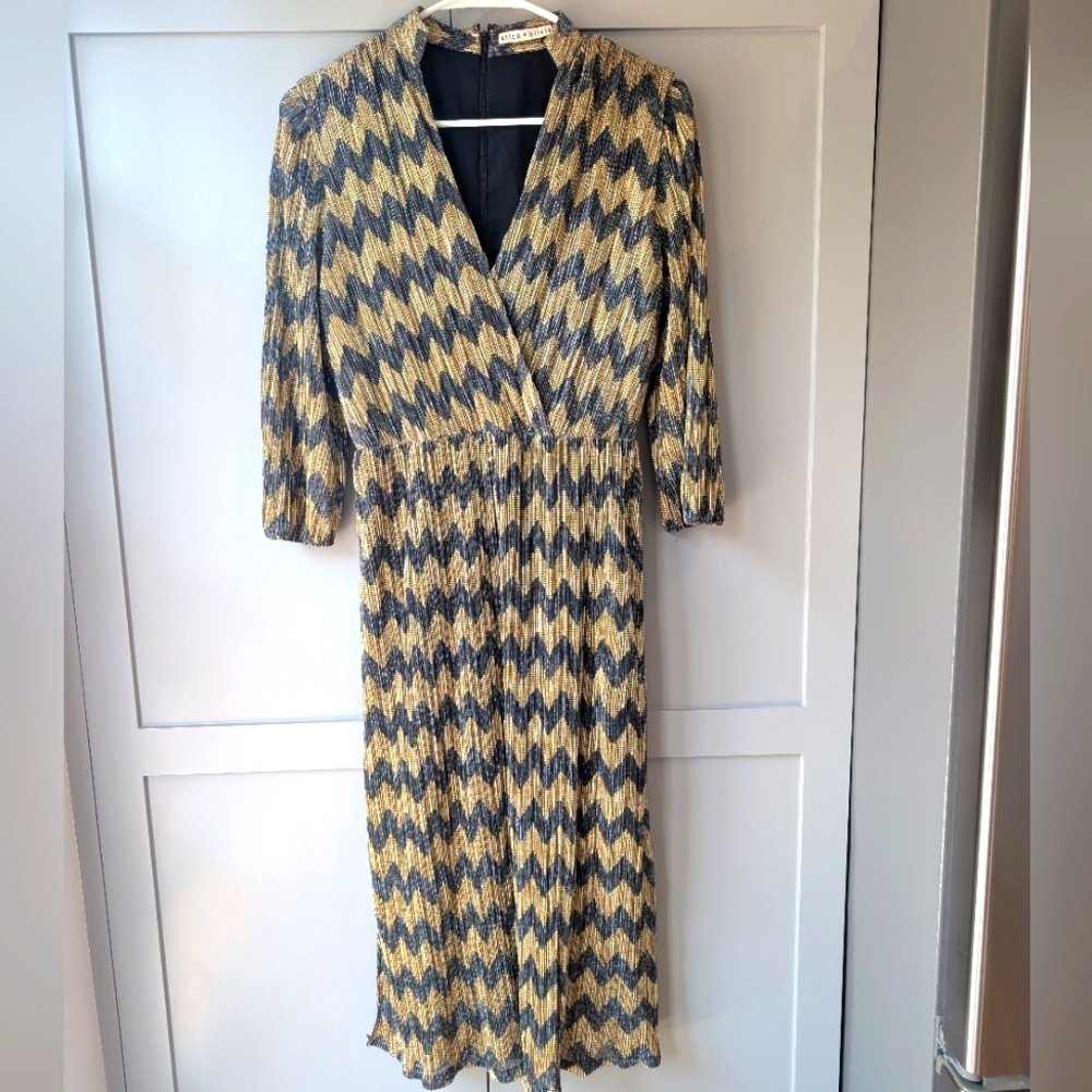 Alice + Olivia Chevron Dress